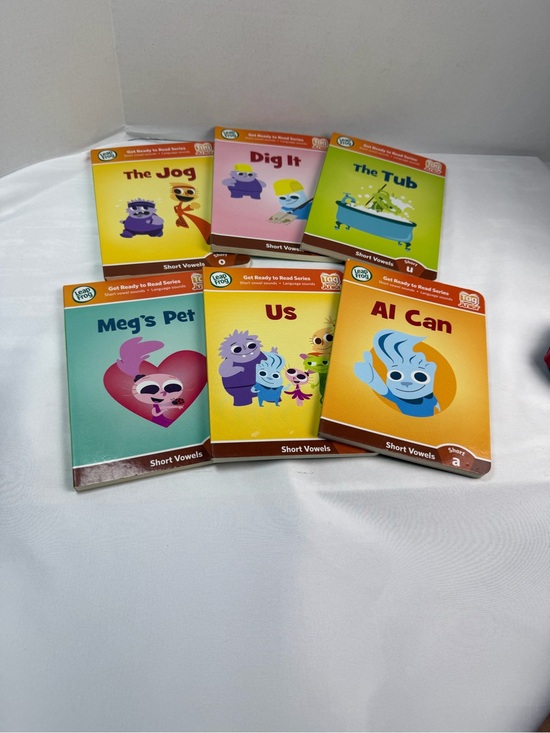 Leapfrog Other - Leapfrog Tag Jr Junior 6 Book Short Vowel Preschool Board Book Lot